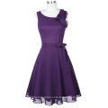 Kate Kasin Damen Ärmellos Chiffon Kurz Lila Cocktail Abend Prom Party Kleid KK001080-1